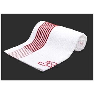 NIP SCOTTY CAMERON GOLF TOWEL - VINTAGE CADDIE - WHITE WITH RED LOGO 22"x45"